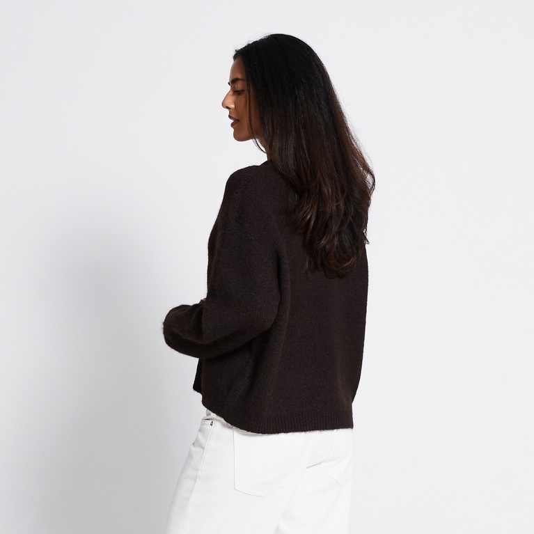 Knit sweater "Emma" Brown